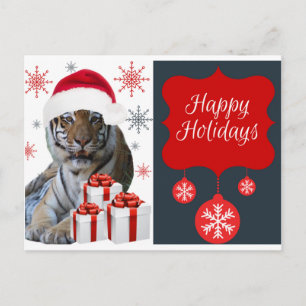 Cartes Pour Fêtes Annuelles Joyeux tigre de vacances