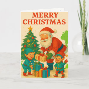 Cartes Pour Fêtes Annuelles Joyeux Tootmas ! Santa et ses lutins petomaniacs