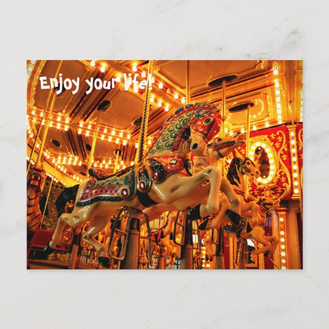 Cartes Pour Fêtes Annuelles Joyeux tour (Devant)