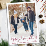 Cartes Pour Fêtes Annuelles Joyeux tout à la mode Famille Rouge Photo<br><div class="desc">Envoyez des voeux de Noël avec cette adorable carte Joyeux Tout Joyeux Toujours dans un design moderne et tendance rouge. Retour : Joyeux tout ~ Souhaitez-vous toujours le bonheur. Personnalisez avec votre nom de famille et votre nom individuel. Cette carte de vacances en photo familiale sera un favori de toutes...</div>