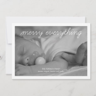Cartes Pour Fêtes Annuelles Joyeux tout bébé Noël Photo Holiday Appartement