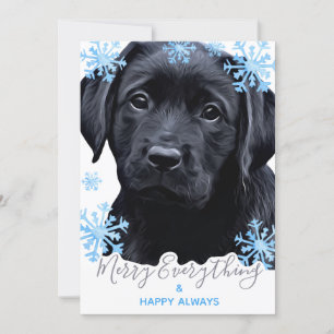 Cartes Pour Fêtes Annuelles Joyeux tout Black Labrador Noël