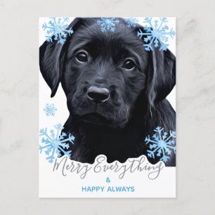 Cartes Pour Fêtes Annuelles Joyeux tout Black Labrador Noël