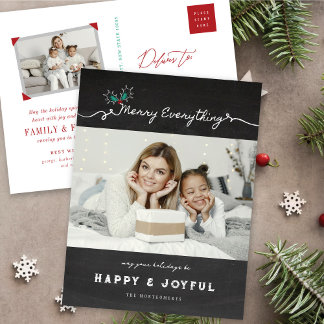 Cartes Pour Fêtes Annuelles Joyeux tout Chalkboard Mistleortes Noël