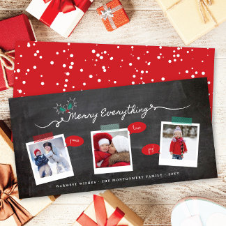 Cartes Pour Fêtes Annuelles Joyeux tout Chalkboard Mistleortes Noël