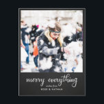 Cartes Pour Fêtes Annuelles Joyeux tout Chalkboard Script Vacances Photo<br><div class="desc">Joyeux tout Chalkboard Script Vacances Photo</div>