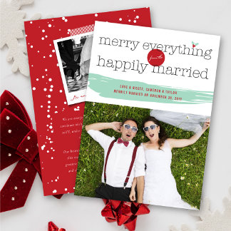 Cartes Pour Fêtes Annuelles Joyeux Tout de la part de la photo du mariage heur