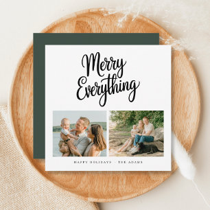 Cartes Pour Fêtes Annuelles Joyeux tout Famille moderne 2 Photo Noël