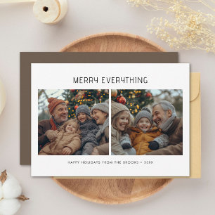 Cartes Pour Fêtes Annuelles Joyeux tout Moderne Famille Photo de Noël