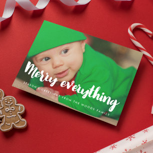 Cartes Pour Fêtes Annuelles Joyeux tout moderne photo de Noël