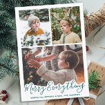 Cartes Pour Fêtes Annuelles Joyeux tout Personnalisé Moderne 3 Photos<br><div class="desc">Présentez nos cartes de fin de année, parfait pour répandre joie et joie cette saison des fêtes ! Notre design simple et moderne comprend l'expression "Joyeux Tout Joyeux Toujours" dans une police audacieuse et festive. La carte est conçue pour présenter une photo de famille, ce qui en fait un excellent...</div>