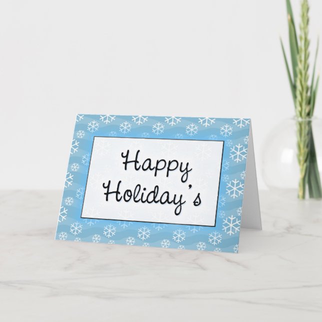 Cartes Pour Fêtes Annuelles Joyeux vacances (Devant)