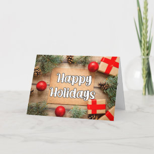 Cartes Pour Fêtes Annuelles Joyeux Vacances Et Bonne Année