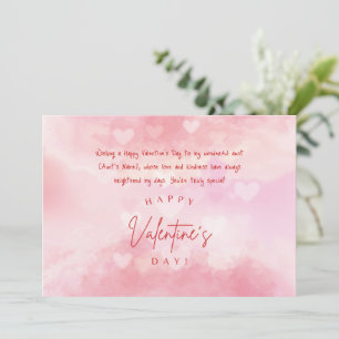 Cartes Pour Fêtes Annuelles Joyeux Valentin à ma tante