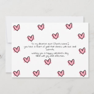 Cartes Pour Fêtes Annuelles Joyeux Valentin à ma tante