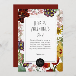 Cartes Pour Fêtes Annuelles Joyeux Valentin à ma tante