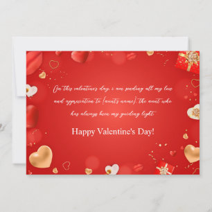 Cartes Pour Fêtes Annuelles Joyeux Valentin à ma tante