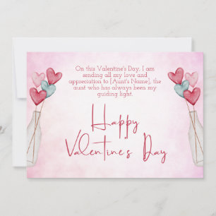 Cartes Pour Fêtes Annuelles Joyeux Valentin à ma tante