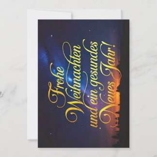 Cartes Pour Fêtes Annuelles "Joyeux Vignobles" Ciel étoilé de nuit