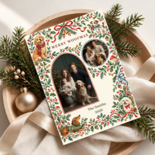 Cartes Pour Fêtes Annuelles Joyeux Woofmas Chien Noël 2 Photo