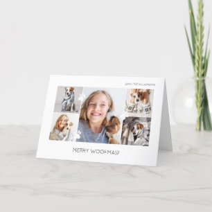 Cartes Pour Fêtes Annuelles Joyeux Woofmas Minimal cinq photos présentation an