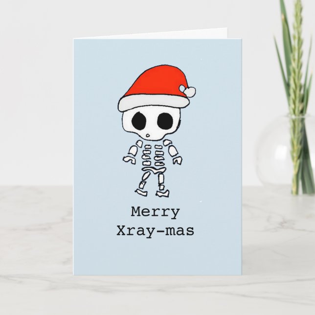 Cartes Pour Fêtes Annuelles "joyeux x-raymas" (Devant)