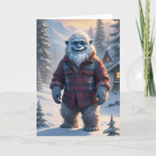 Cartes Pour Fêtes Annuelles Joyeux Yeti