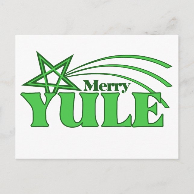 Cartes Pour Fêtes Annuelles Joyeux Yule (Devant)