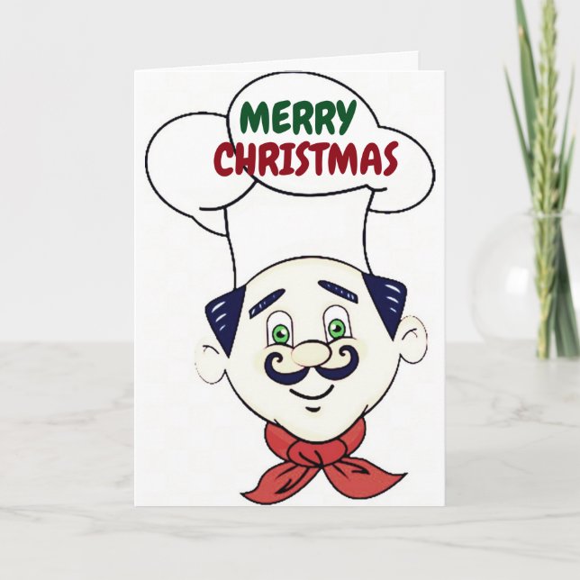 CARTES POUR FÊTES ANNUELLES JOYEZ NOËL À MON ***CHEF PRÉFÉRÉ*** (Devant)