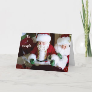 CARTES POUR FÊTES ANNUELLES JOYEZ NOËL À UN COUPLE SPÉCIAL