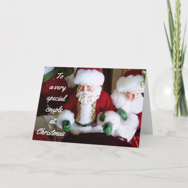 CARTES POUR FÊTES ANNUELLES JOYEZ NOËL À UN COUPLE TRÈS SPÉCIAL (Devant)