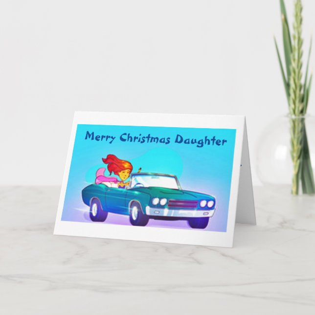 CARTES POUR FÊTES ANNUELLES JOYEZ NOËL À UNE FILLE SPÉCIALE (Devant)