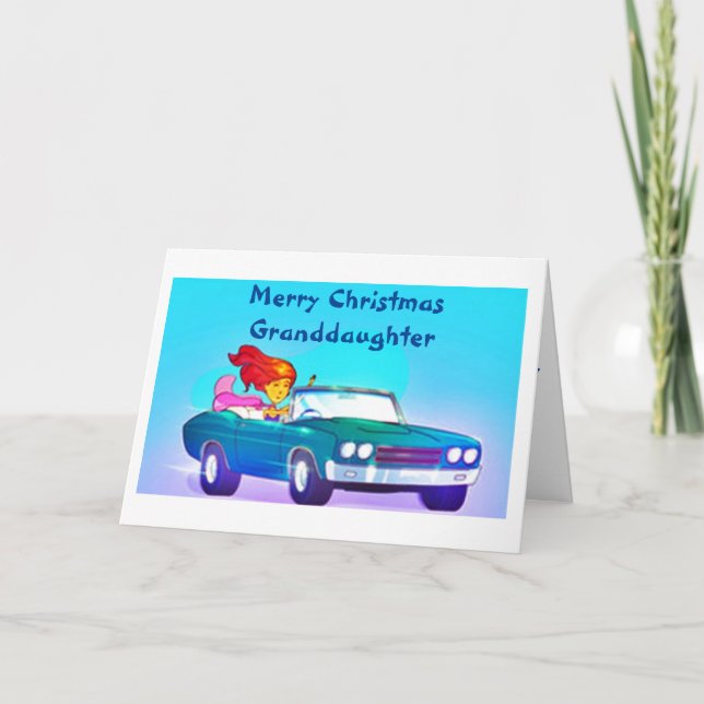 CARTES POUR FÊTES ANNUELLES JOYEZ NOËL À UNE PETITE-FILLE SPÉCIALE (Devant)