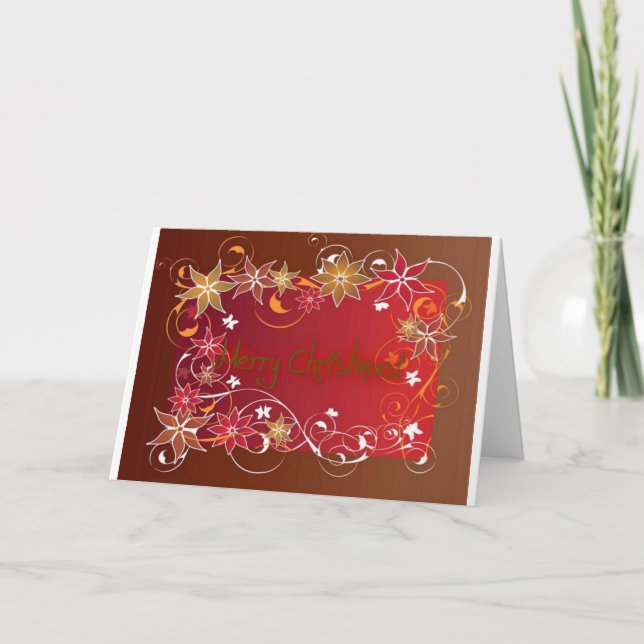 CARTES POUR FÊTES ANNUELLES JOYEZ NOËL ET HEUREUSE NOUVELLE ANNÉE (Devant)