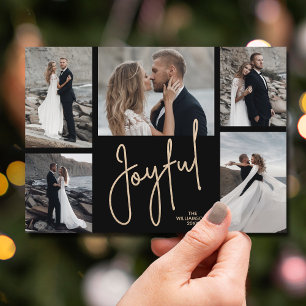 Cartes Pour Fêtes Annuelles JOYFUL Christmas Photo