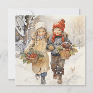 Cartes Pour Fêtes Annuelles Joyful Tidings : Sharing Love this Christmas