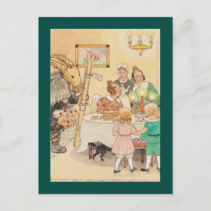 Cartes Pour Fêtes Annuelles Jul Goat à la table de Noël