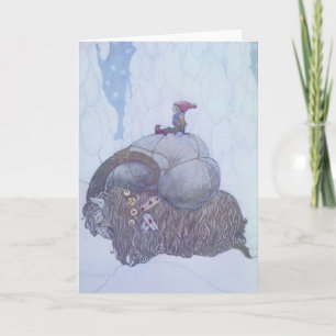 Cartes Pour Fêtes Annuelles Julbocken le Scandinave de chèvre de Noël