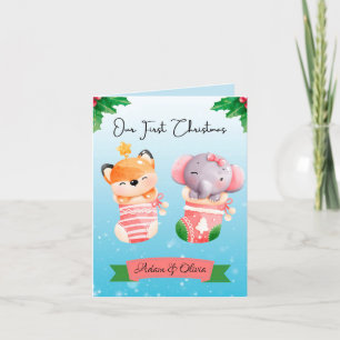 Cartes Pour Fêtes Annuelles Jumeaux de Noël