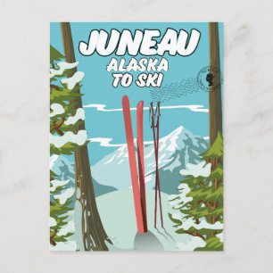 Cartes Pour Fêtes Annuelles Juneau Alaska Pour Skier