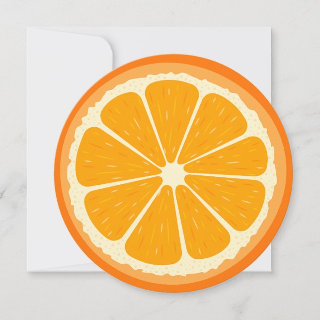 Cartes Pour Fêtes Annuelles Jus de citron frais orange (Devant)