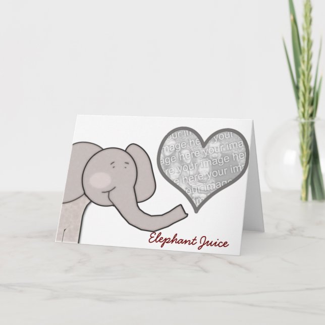 Cartes Pour Fêtes Annuelles Jus d'éléphants (Devant)