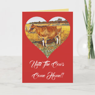 CARTES POUR FÊTES ANNUELLES JUSQU'À CE QUE LES VACHES RENTRENT À LA MAISON - C