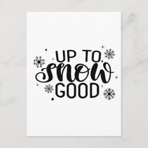 Cartes Pour Fêtes Annuelles Jusqu'à neige bonne drôle de Noël Hiver Flocon de