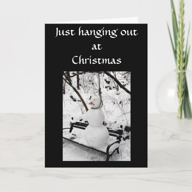 CARTES POUR FÊTES ANNUELLES JUSTE HANGING OUT AT CHRISTMAS (Devant)