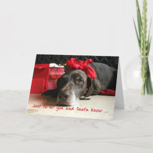 Cartes Pour Fêtes Annuelles Juste pour vous faire savoir à Père Noël ... nouve