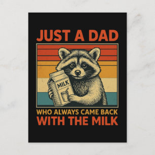 Cartes Pour Fêtes Annuelles Juste un papa qui est toujours revenu avec le lait