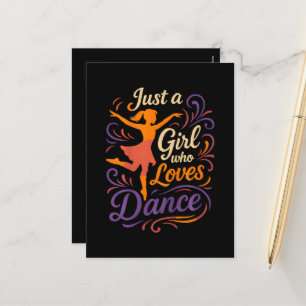 Cartes Pour Fêtes Annuelles Juste un qui aime danser la danse