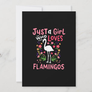 Cartes Pour Fêtes Annuelles Juste une fille qui aime le Flamant rose