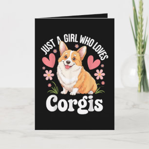 Cartes Pour Fêtes Annuelles Juste une fille qui aime les Corgis